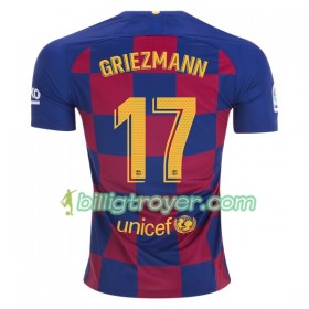 Billige Fotballdrakter FC Barcelona Antoine Griezmann 17 Hjemmedraktsett 2019/20 Kortermet